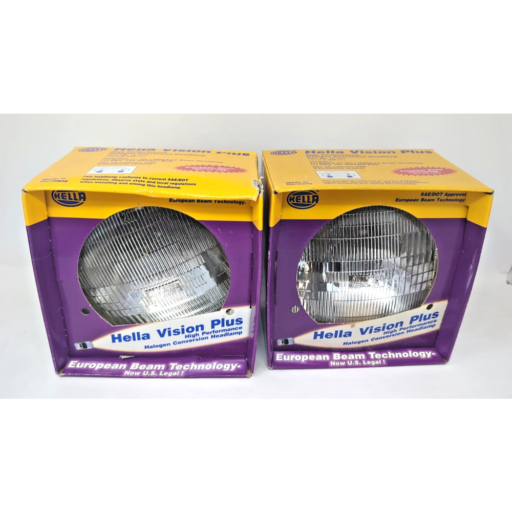 HELLA 002395301 Vision Plus 165mm High/Low Beam 12V Halogen Conversion HB2 2-PK